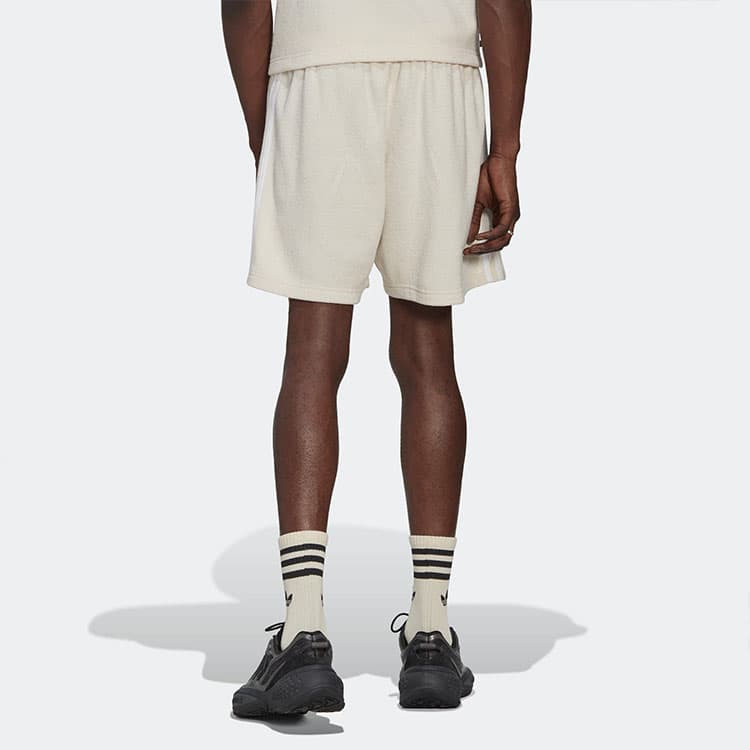 Шорты adidas Originals Striped Logo Shorts Beige - изображение 3