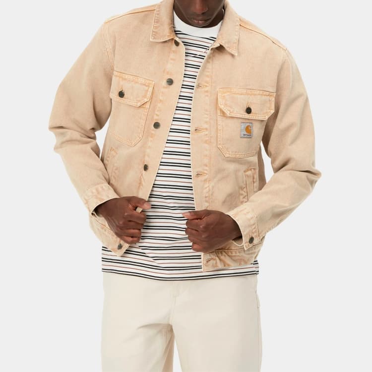 Джинсовая куртка Carhartt WIP SS21 Denim Jacket Khaki - изображение 6