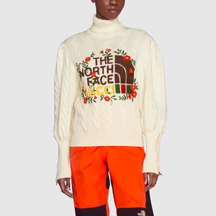 Кардиган Gucci x The North Face FW21 Sweater White - изображение 3