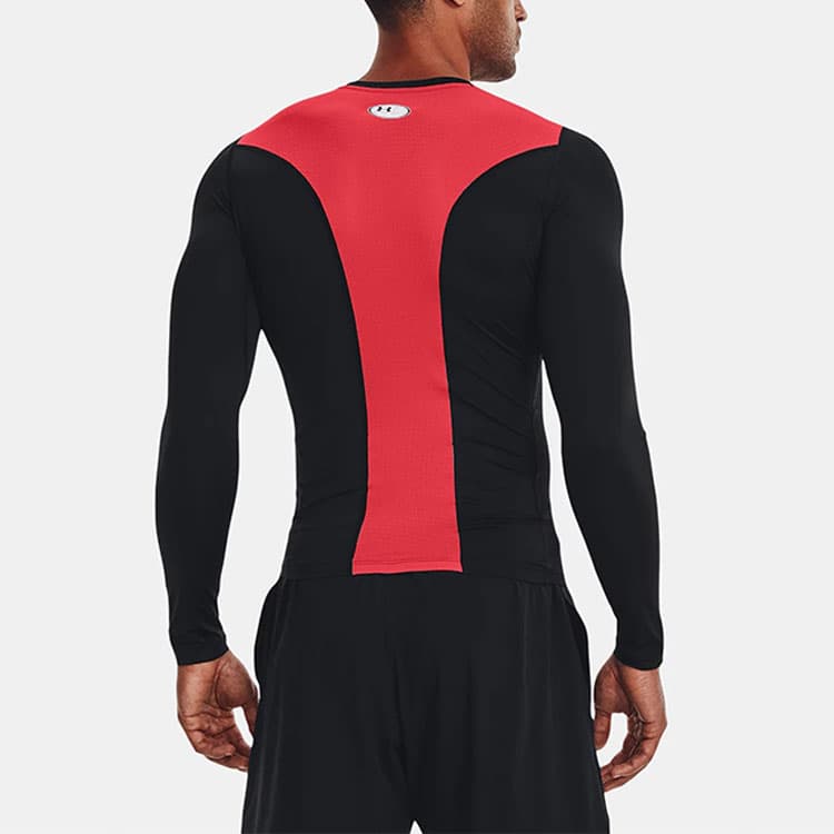 Спортивный костюм Under Armour Logo Long Sleeve Compression Shirt Black - изображение 4