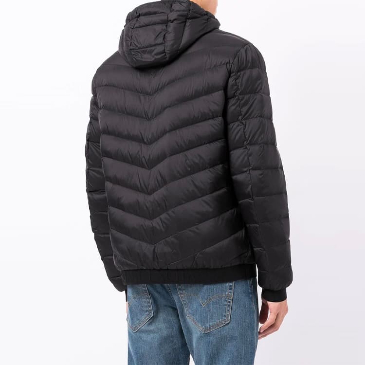 Зимняя куртка Armani Exchange Puffer Jacket Black - изображение 4