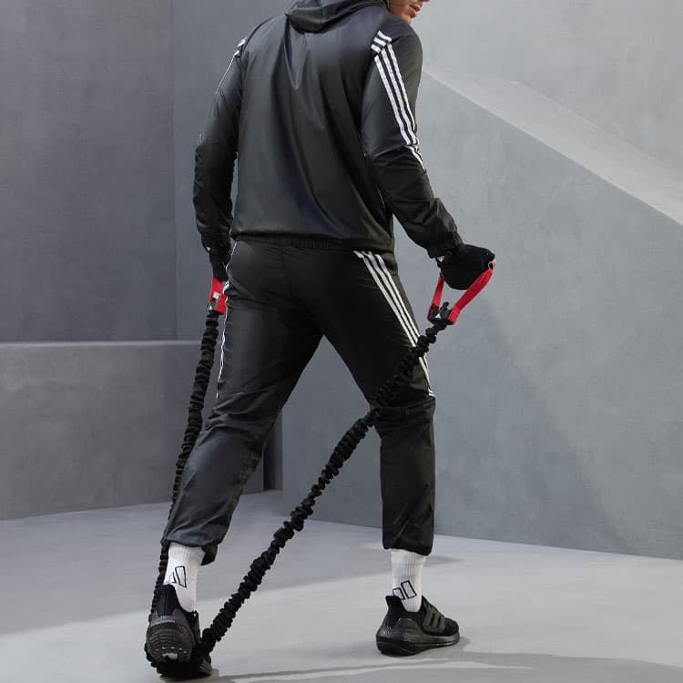 Спортивный костюм adidas Mts Wvn Hooded Tracksuit Black - изображение 8