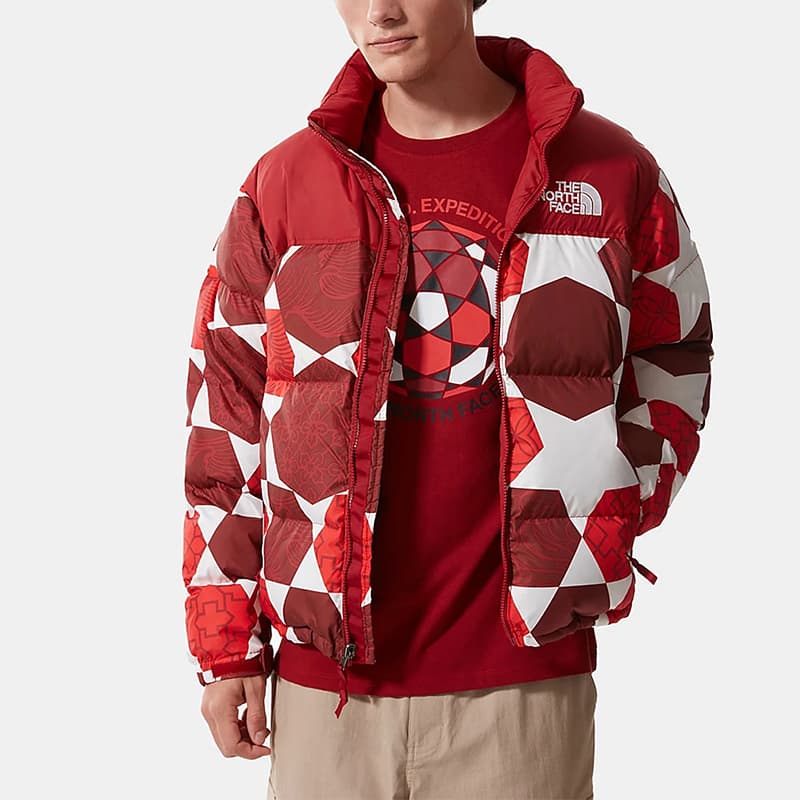 Зимняя куртка The North Face Retro Nuptse Red - изображение 4