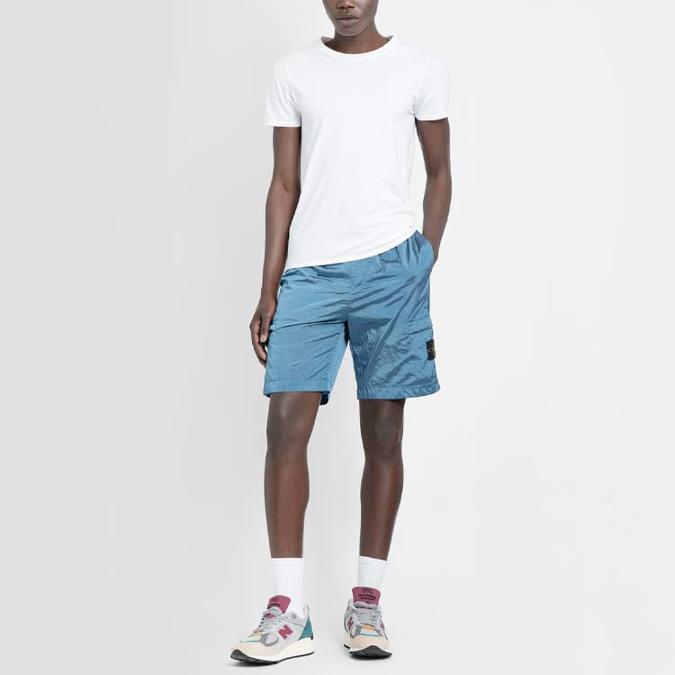 Шорты Stone Island Shorts Light Blue - изображение 3