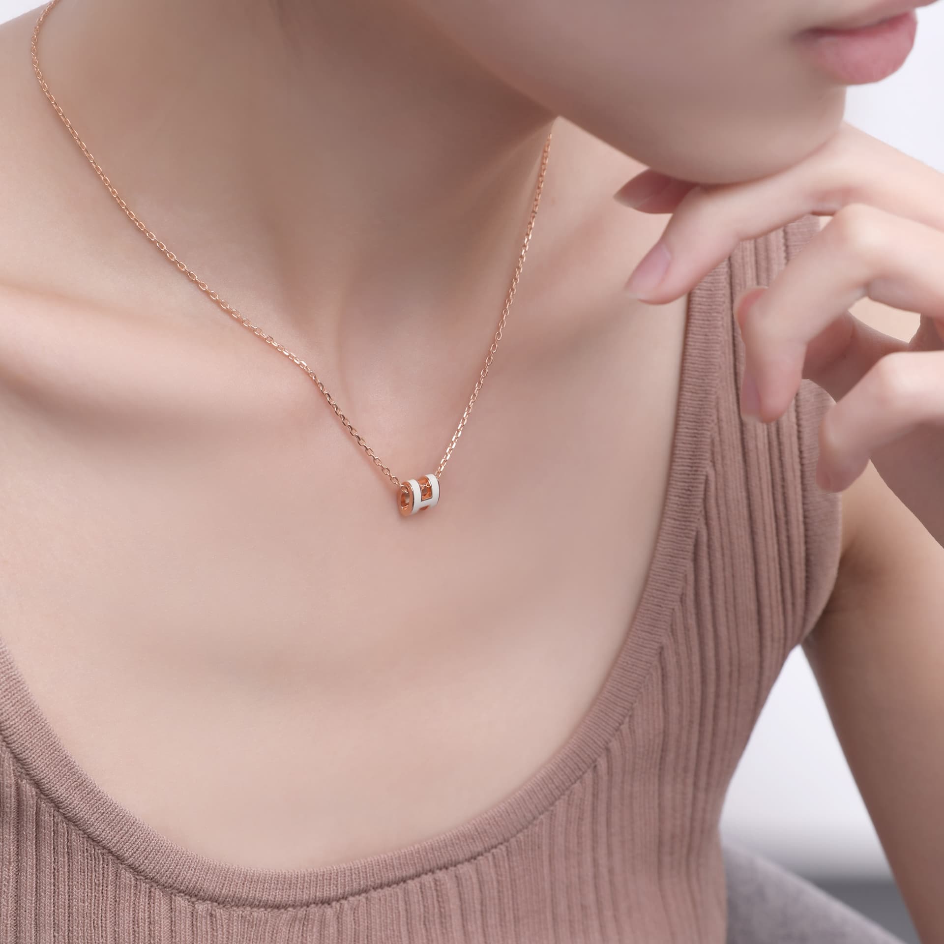 Ожерелье Hermes Mini Pop H Necklace - изображение 5