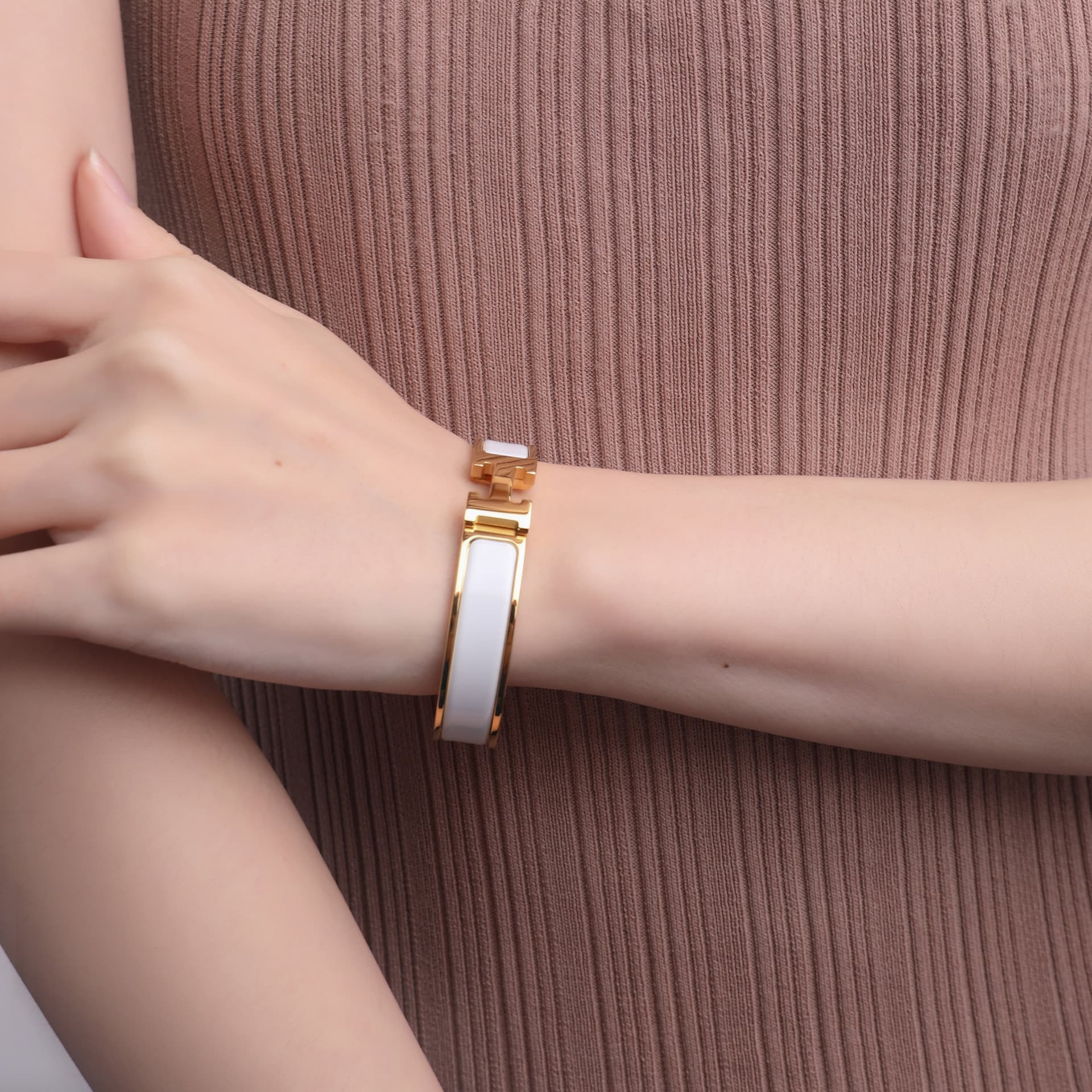 Браслет Hermes Clic H Blanc - изображение 7