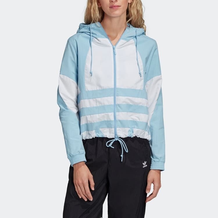 Куртка adidas Originals Trefoil Hoodie Blue - изображение 3