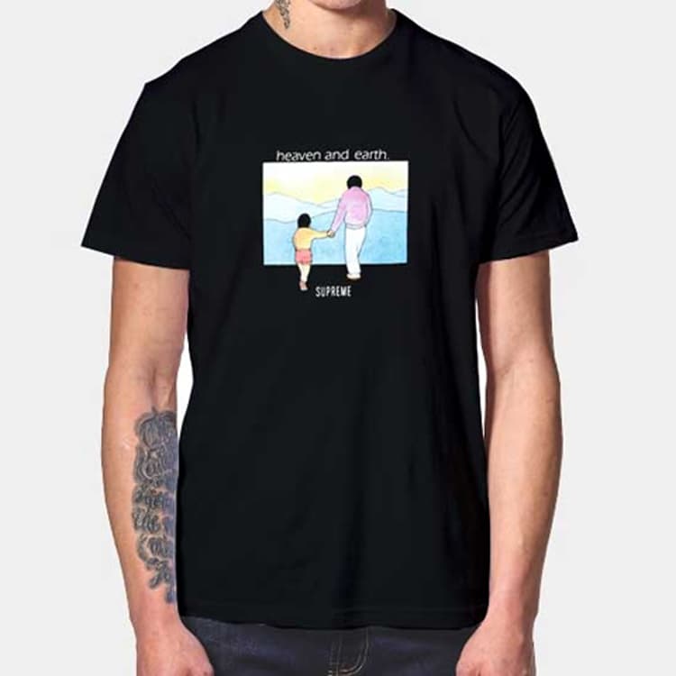 Футболка Supreme Heaven and Earth Tee Black - изображение 2