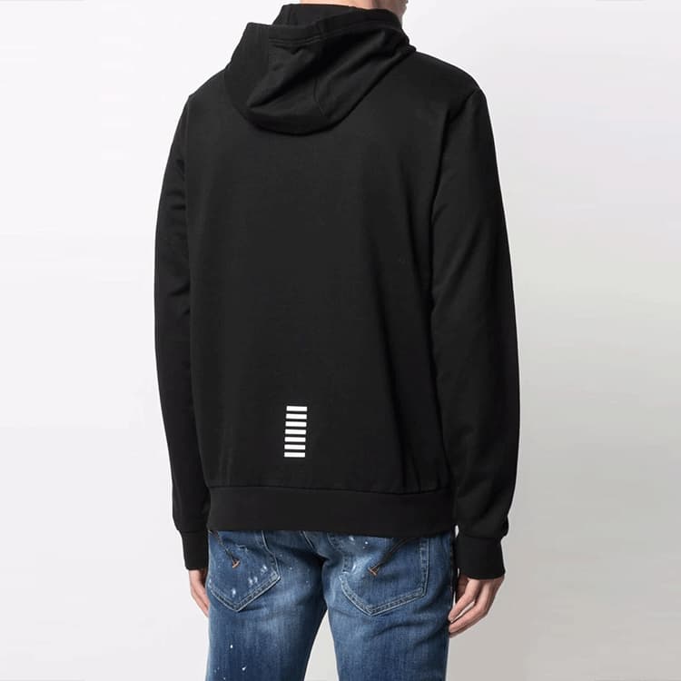 Худи Emporio Armani Logo Hoodie Black — фото 3