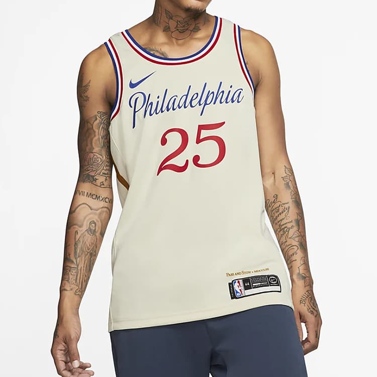 Баскетбольная майка Nike NBA SW 19-20 76 25 - изображение 3