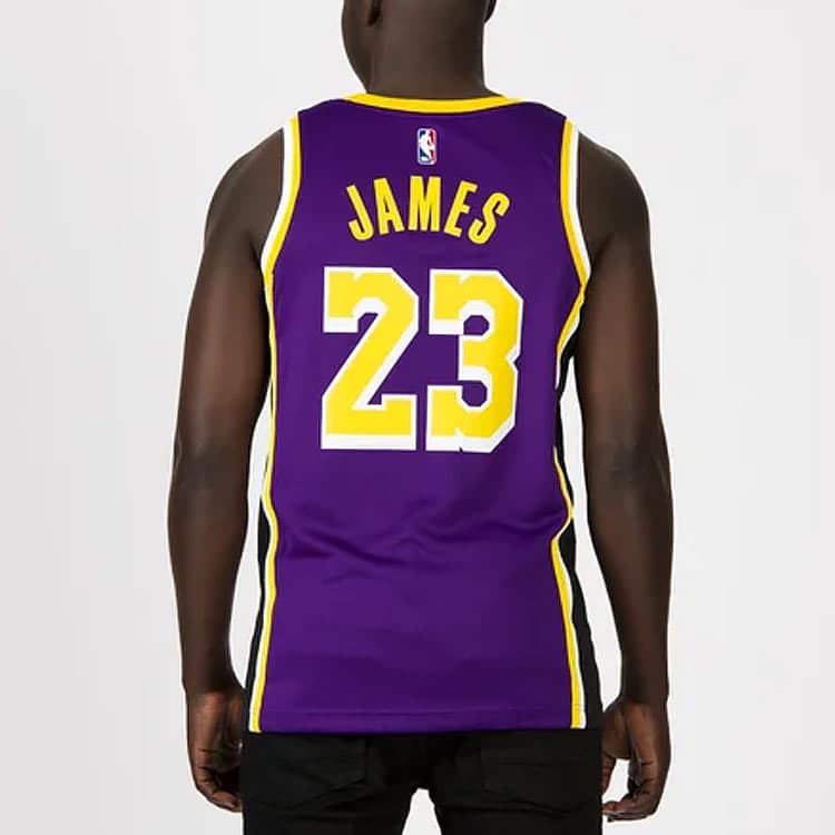 Баскетбольная майка Jordan NBA Lakers LeBron 23 Jersey - изображение 4