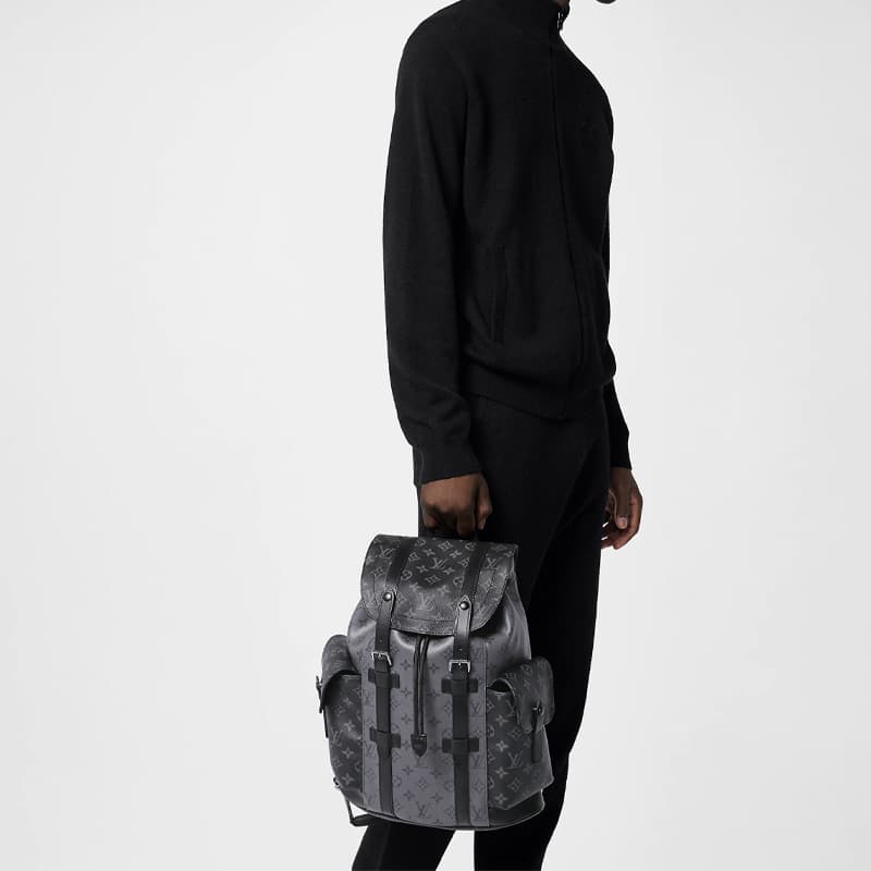 Рюкзак Louis Vuitton Christopher Black Backpack - изображение 7