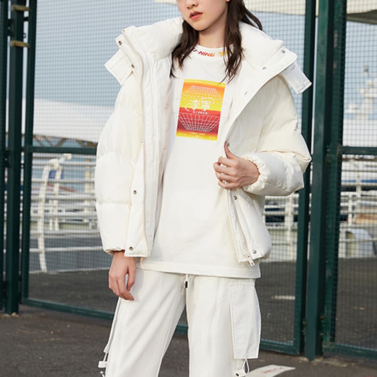 Пуховик Li-Ning Winter Down Jacket White - изображение 4