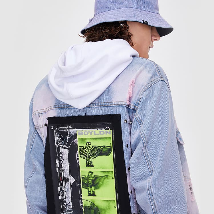 Джинсовая куртка Boy London Denim Jacket Purple - изображение 6