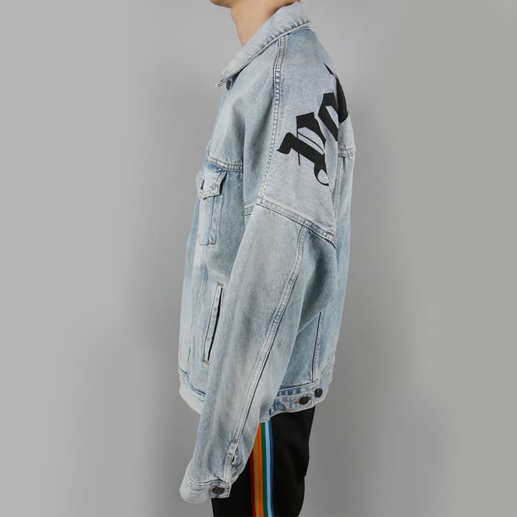 Джинсовая куртка PALM ANGELS Logo - изображение 3