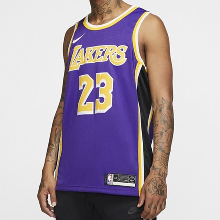 Баскетбольная майка Nike NBA Lakers LeBron James 23 Jersey - изображение 4