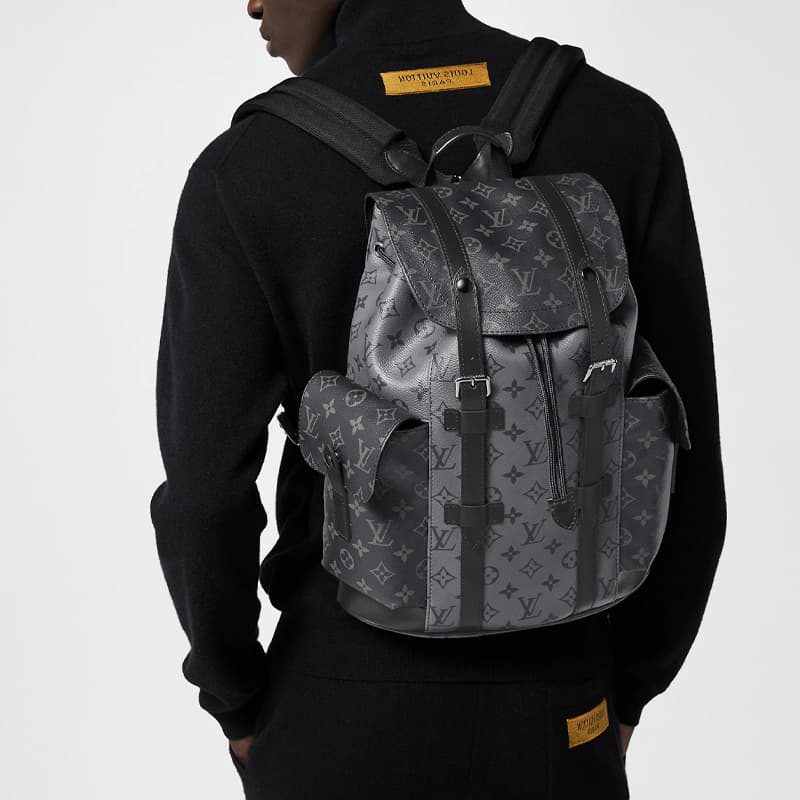 Рюкзак Louis Vuitton Christopher Black Backpack - изображение 8