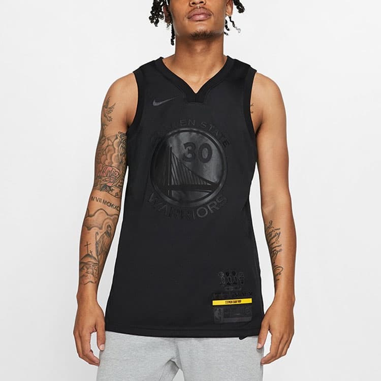 Баскетбольная майка Nike NBA Connected Jersey Golden State Warriors Curry 30 Black - изображение 4