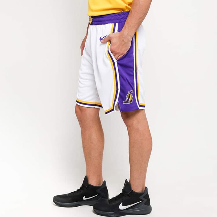 Баскетбольные шорты Nike NBA Association Edition Lakers Shorts - изображение 6