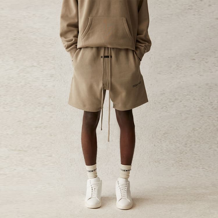 Шорты Fear of God Essentials SS21 Sweatshort Moss Logo - изображение 3