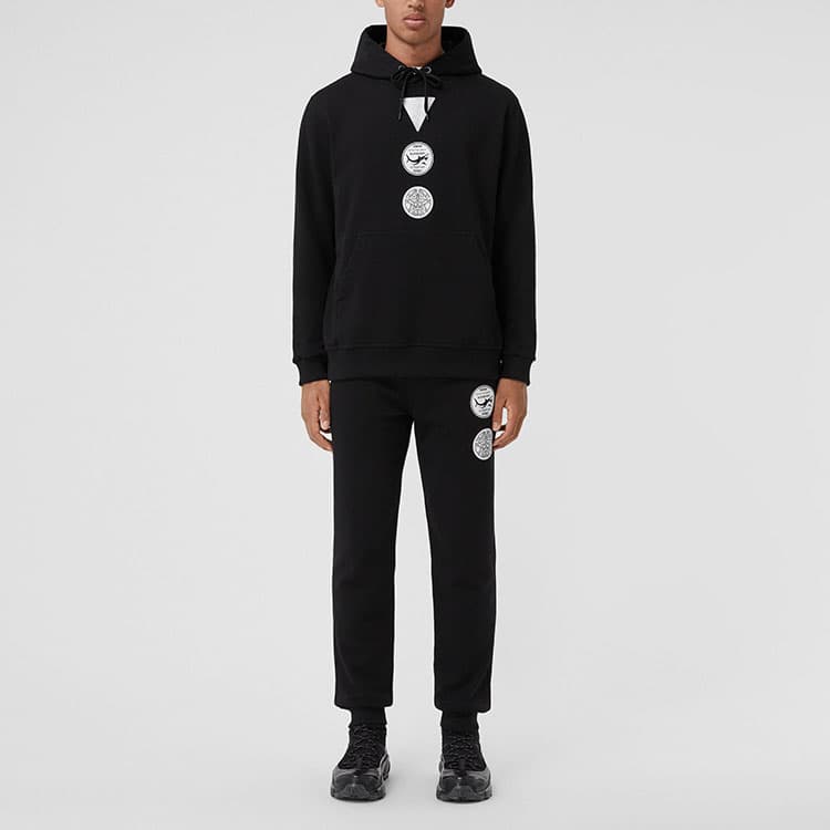 Кофта Burberry Logo Print Sweatshirt Black - изображение 3