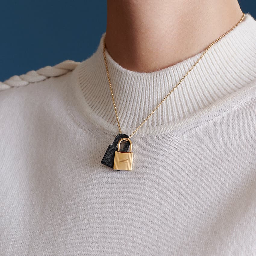 Ожерелье Hermes O'Kelly Pendant Necklace Black Gold - изображение 4