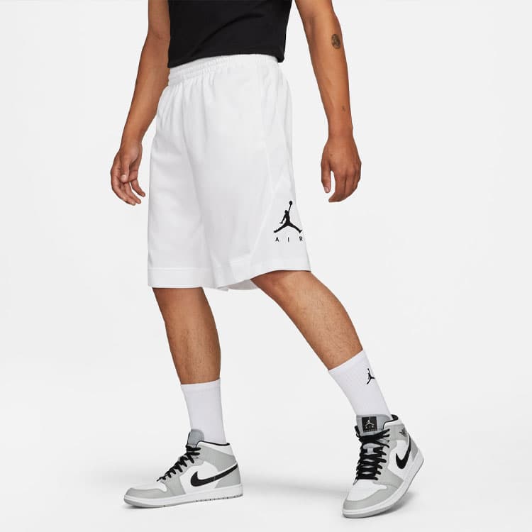 Баскетбольные шорты Air Jordan Rise Striped Triangle Logo Basketball Shorts White - изображение 7