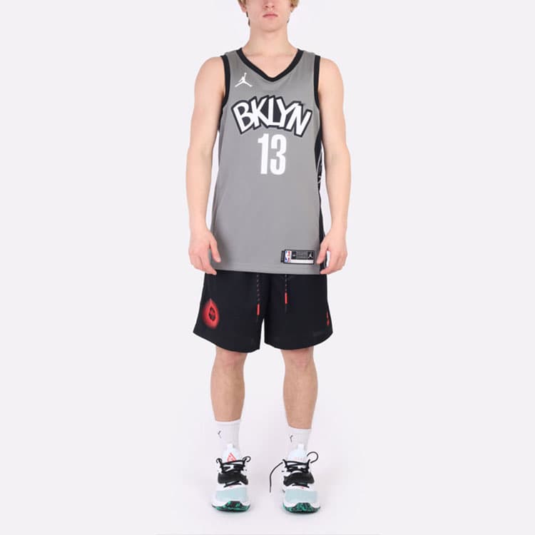 Баскетбольная майка Jordan NBA Brooklyn Nets James Harden 13 Jersey - изображение 3