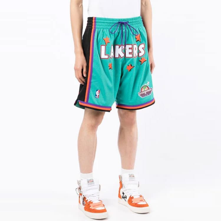 Баскетбольные шорты Mitchell & Ness x JUST DON Lakers Shorts - изображение 3