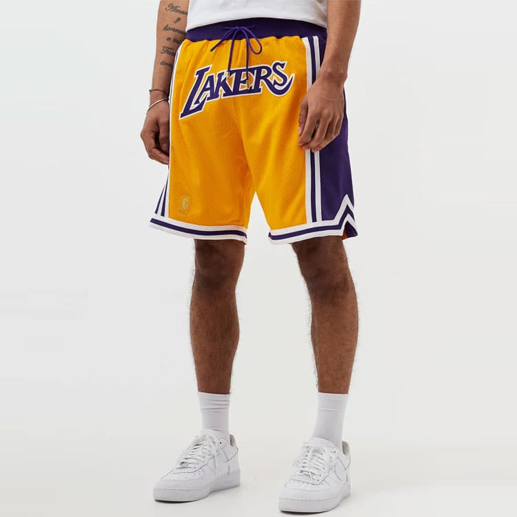Баскетбольные шорты Mitchell & Ness x Just Don 1996-97 Lakers Yellow - изображение 3