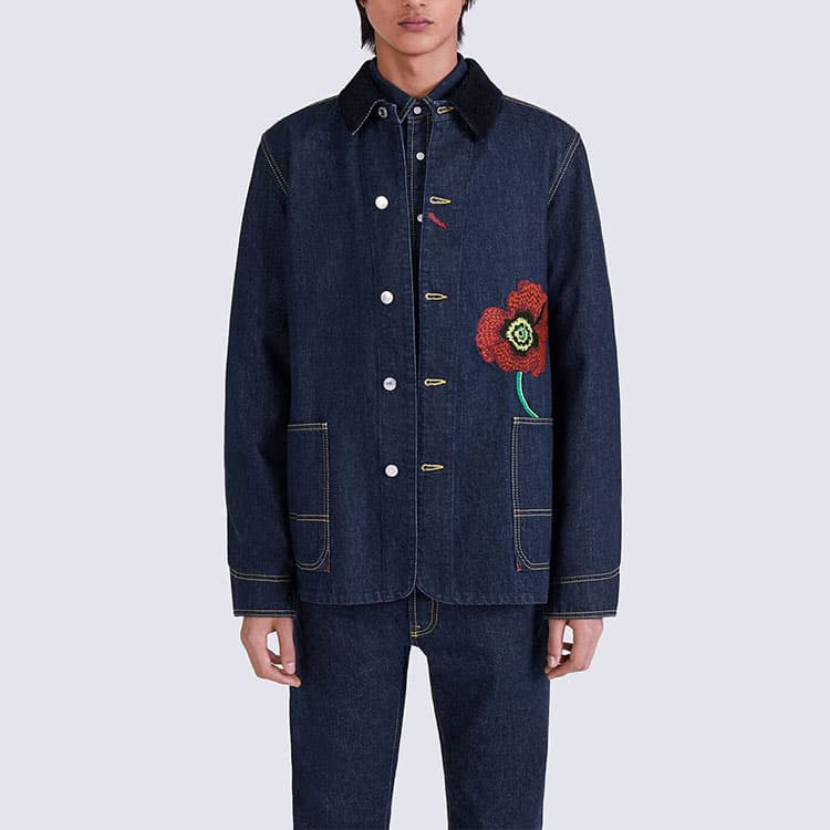Джинсовая куртка KENZO x Nigo Poppy Denim Jacket - изображение 4