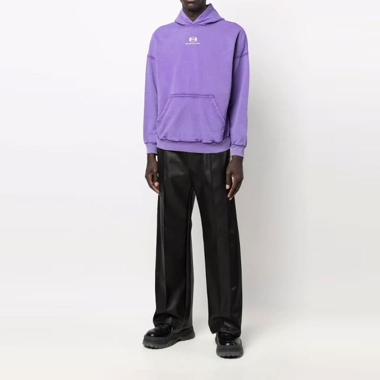 Худи Balenciaga SS22 Hoodie Purple - изображение 3