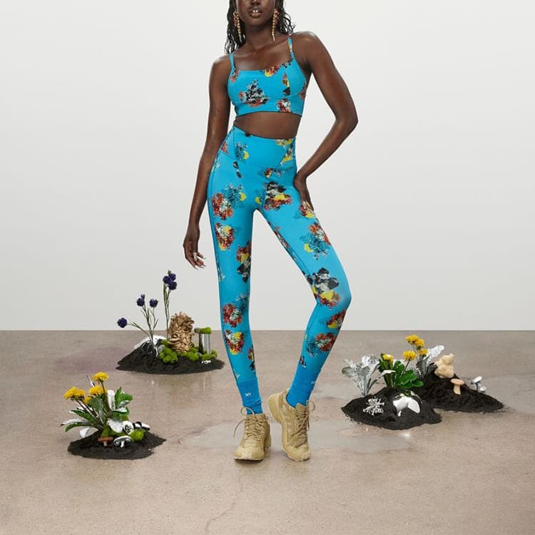 adidas Originals x IVY PARK Crystal Floral Sports Bra Crystal Blue - изображение 3