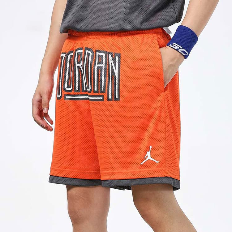 Тренировочные штаны Jordan Sport Dna Orange Shorts - изображение 6