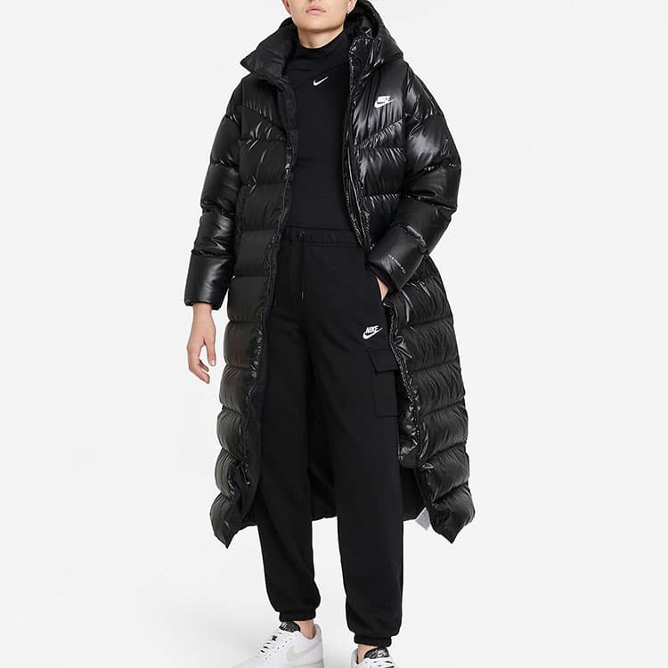 Пуховик Nike Down Parka Hoodie Black - изображение 4