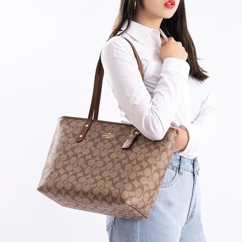Мини-сумка COACH City Zip Tote 30 - изображение 5