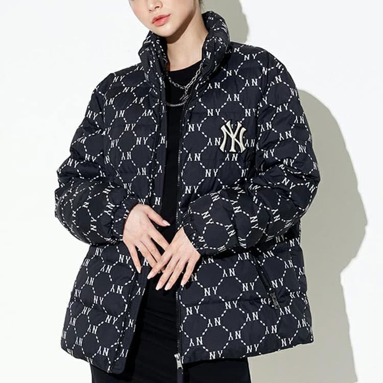 Зимняя куртка MLB FW22 Diamond Short Down Jacket Black - изображение 4