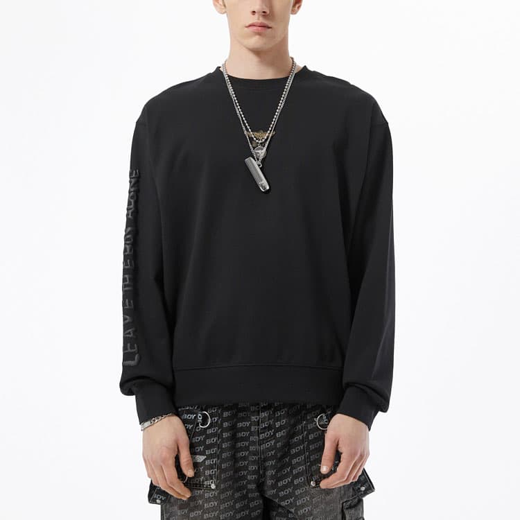 Кофта Boy London SS22 Logo Crewneck Sweatshirt Black - изображение 2