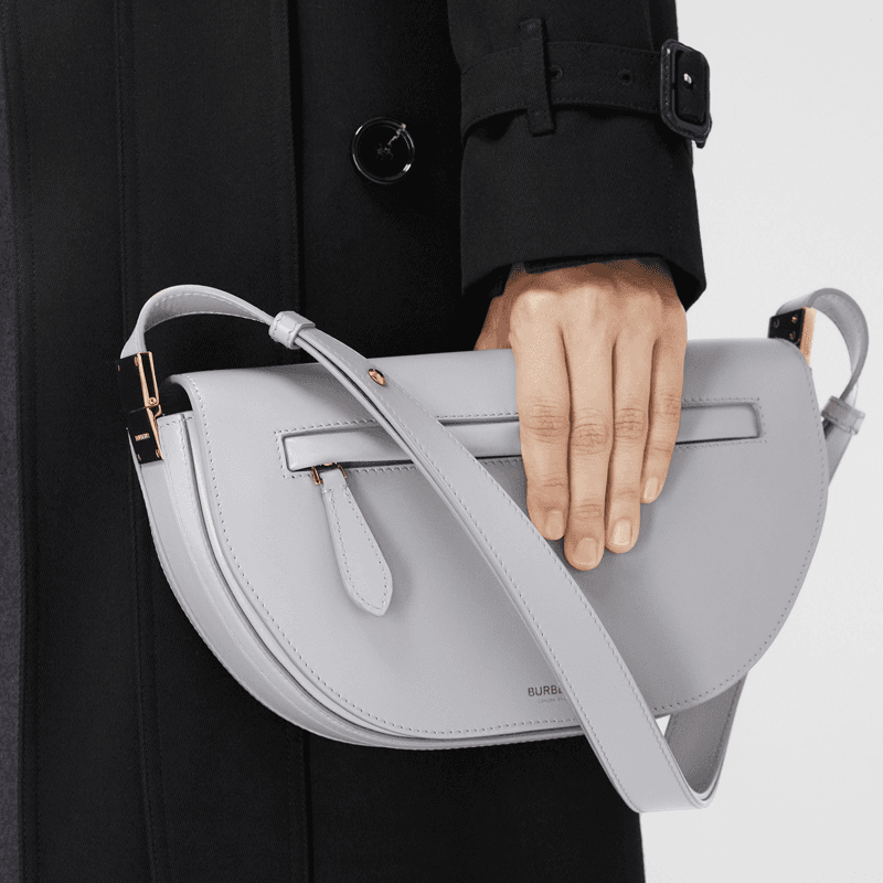 Сумка через плечо Burberry Olympia Light Grey - изображение 5