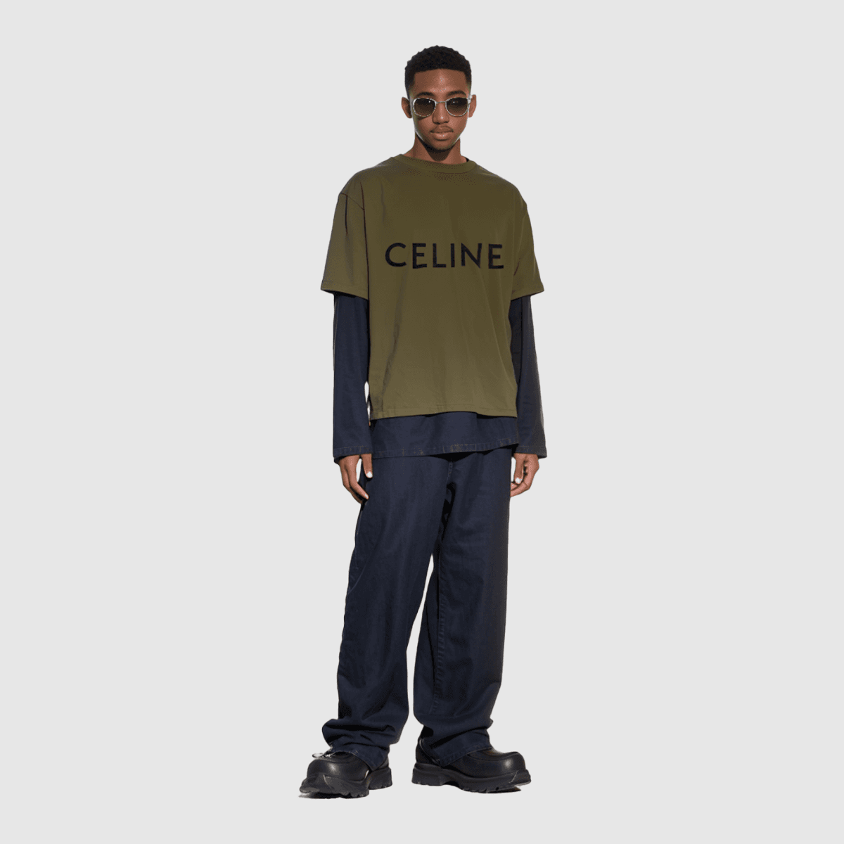 Футболка CELINE Logo Print T-Shirt - изображение 3