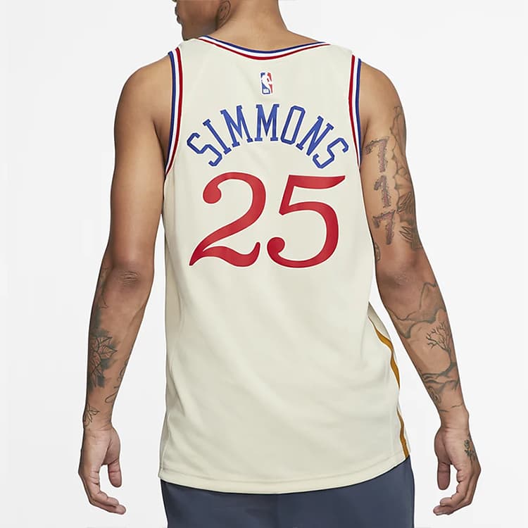 Баскетбольная майка Nike NBA SW 19-20 76 25 - изображение 4