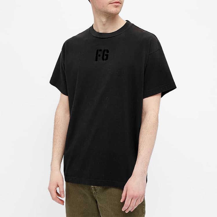 Футболка Fear of God FG Tee Vintage Black LogoT - изображение 4