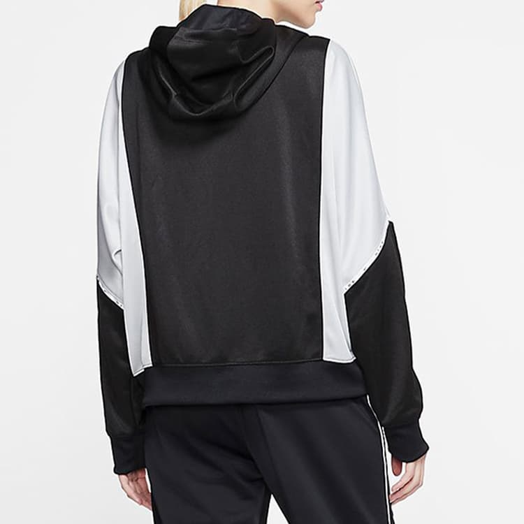 Куртка Nike Sportswear Logo Hoodie Jacket Black White - изображение 6