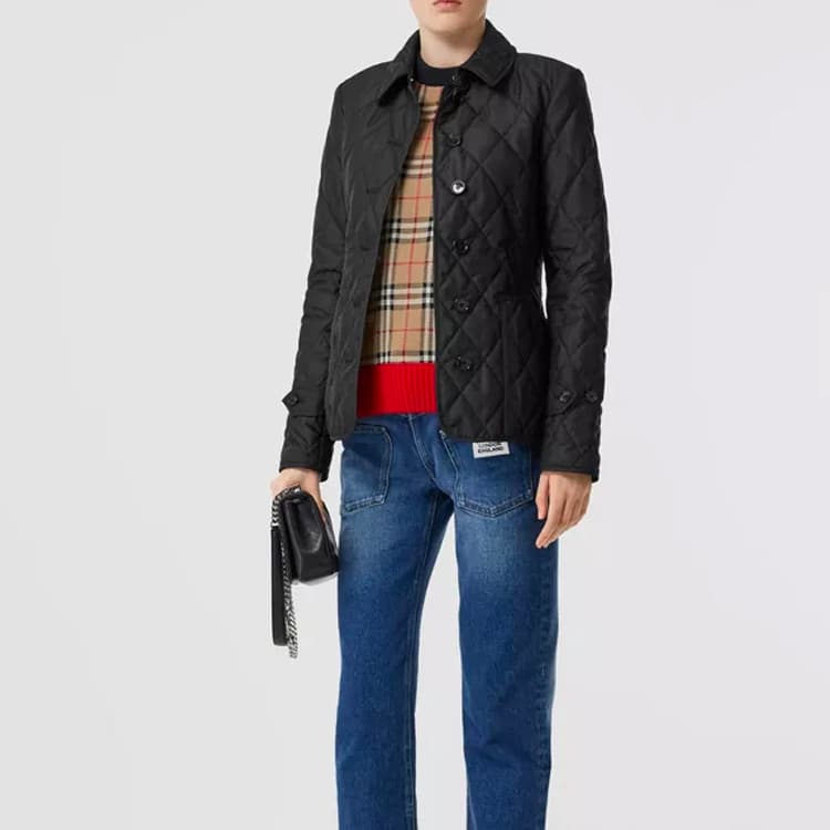 Куртка Burberry Quilted Jacket Black - изображение 5