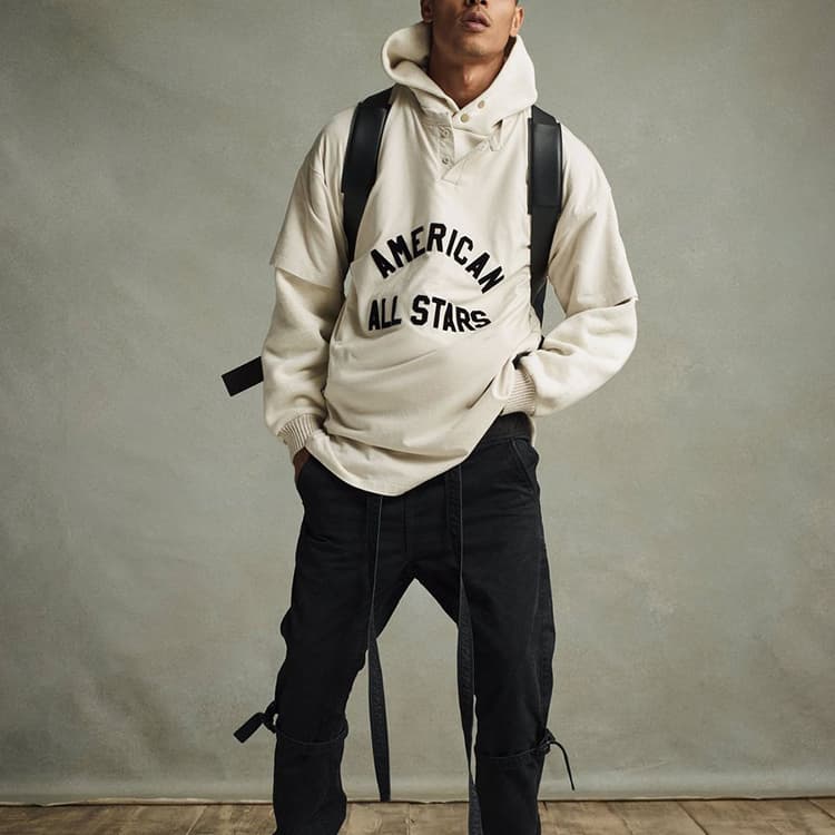 Футболка Fear of God the-seventh-collection All Star Henley Tee Cream Heather T - изображение 3