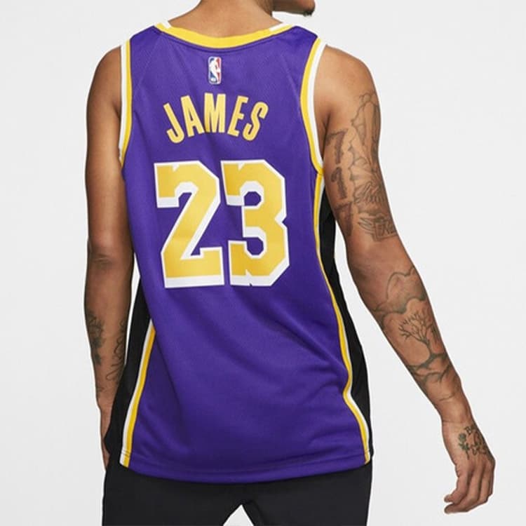 Баскетбольная майка Nike NBA Lakers LeBron James 23 Jersey - изображение 3