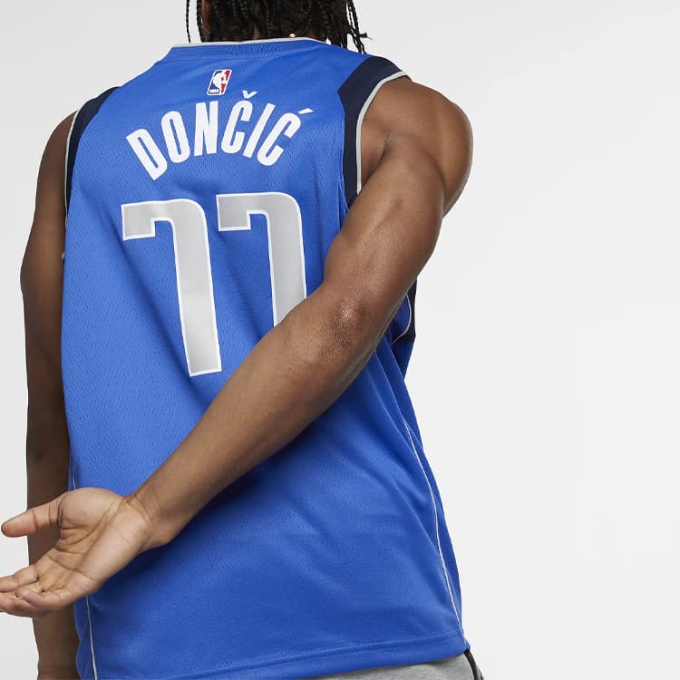 Баскетбольная майка Nike NBA Jersey Luka Doncic Mavericks 77 Blue - изображение 3