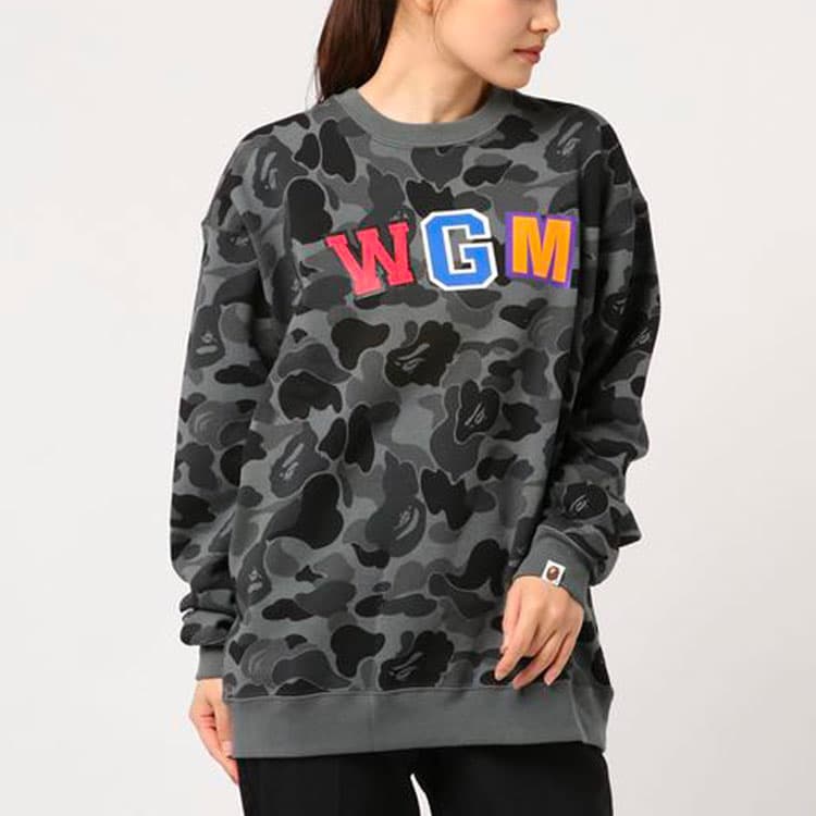 Худи A BATHING APE Camo Shark Crewneck - изображение 5