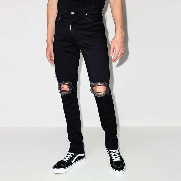 Штаны REPRESENT SS21 Black Distressed Jeans - изображение 3