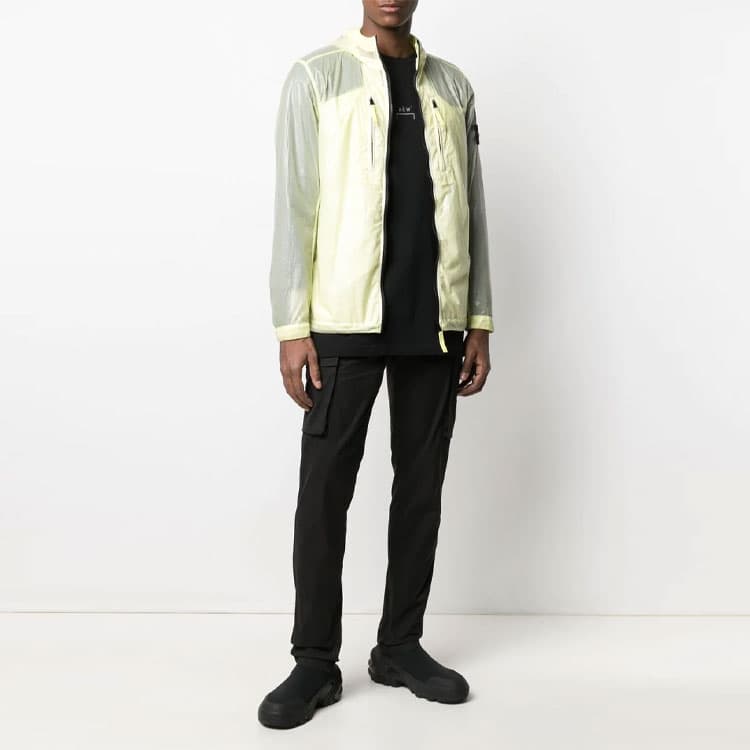 Куртка Stone Island SS21 Logo Windbreaker Yellow - изображение 2